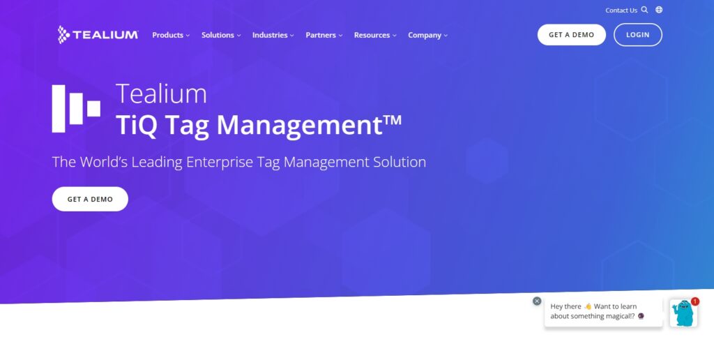 Tealiam IQ is a world class enterprise tag management alternative