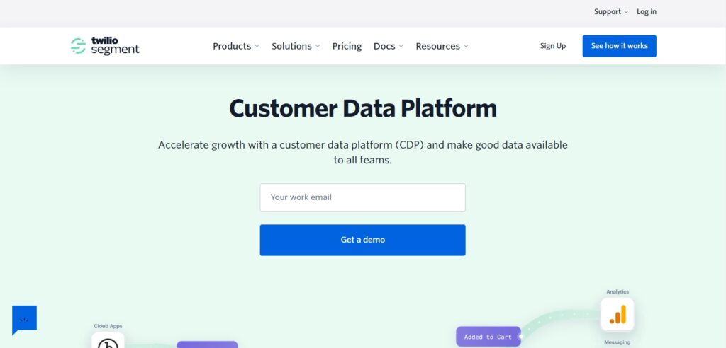 Segment integrates into their wider Customer Data Platform