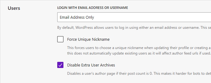 Force WordPress login to only accept email addresses, no usernames.